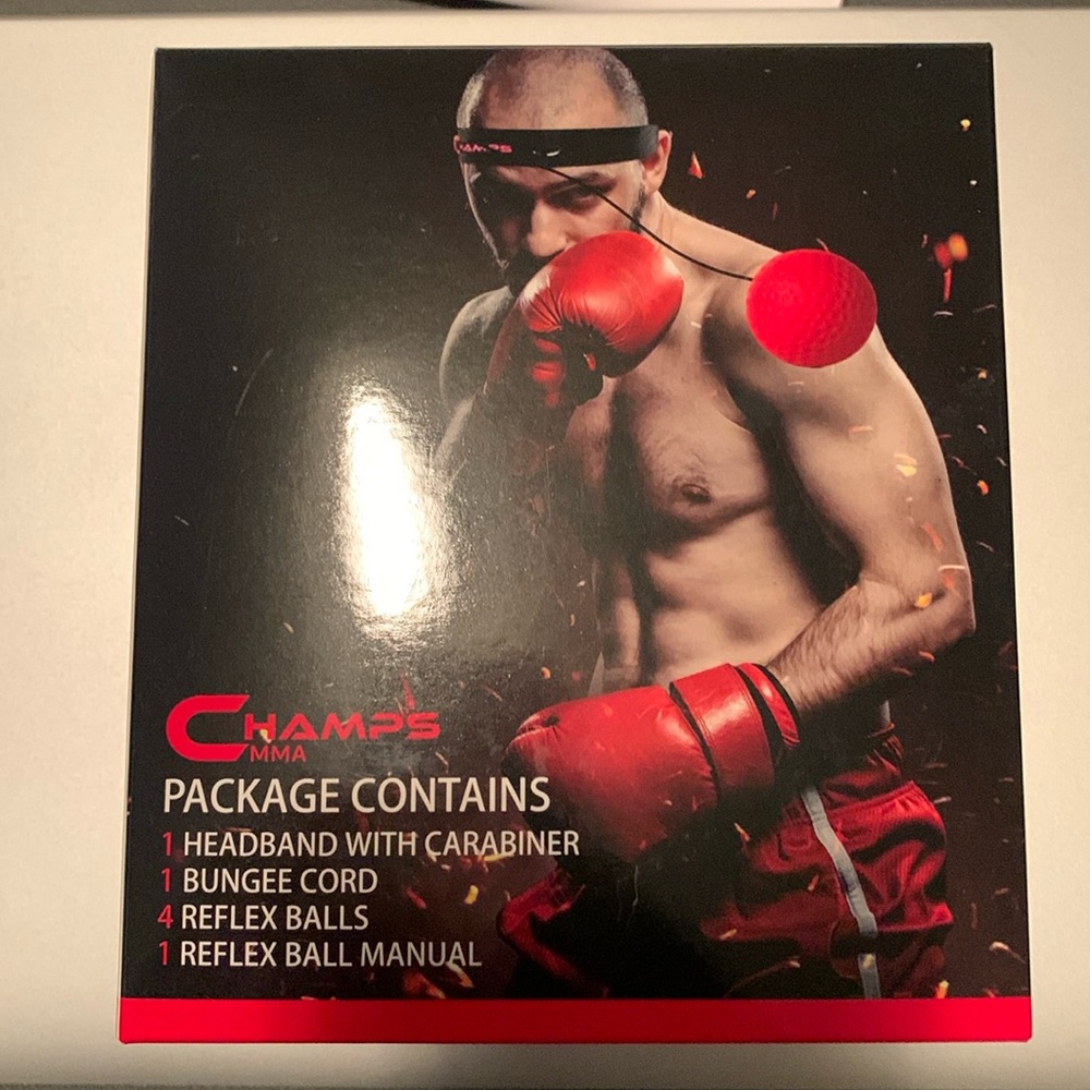 Champs - Game, Fitness or Fun. Red/Black in color - brand new never used
